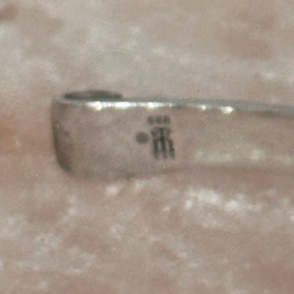 James Avery Retired Bracelet Greek Scroll Cuff 925 Sterling 6.75 26.8g 0684 R - Picture 9 of 10